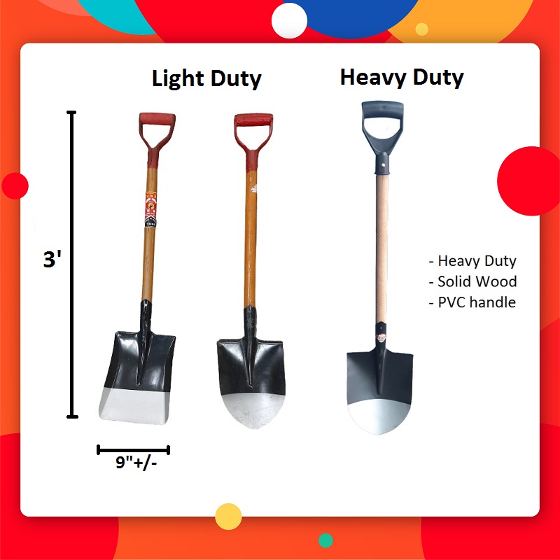 Buy Gardening Spade Shovel Flat Sharp With Wooden Handle Cangkuk Pasir Kebun Skop Pasir Handle Kayu Seetracker Malaysia