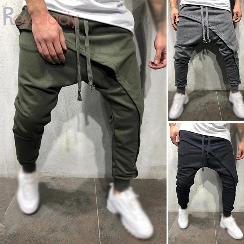 baggy sweatpants with elastic ankles