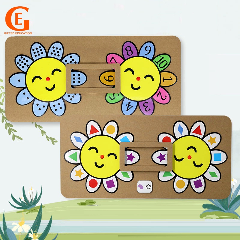 Essential Purpose Montessori Math Teaching Aids Kid Flower Point Number Matching Toy Toddler Intellectual Develop Ear... - Image 5