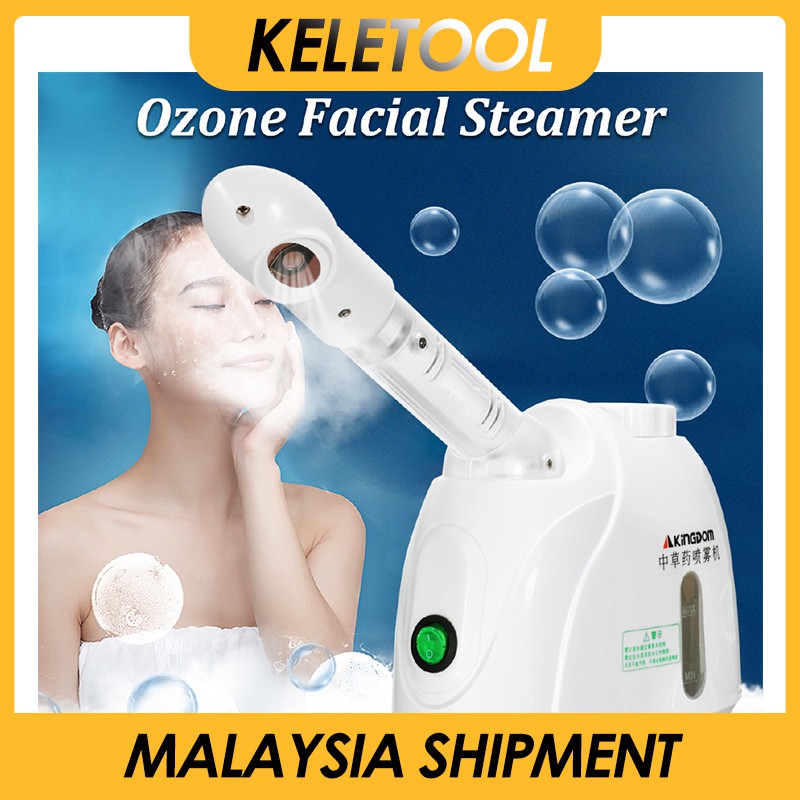 KELETOOL face steamer facial facia sauna hot steamer stim muka 蒸臉儀 脸蒸汽 Ozone Facial Sauna Steamer Unblock Pores Spa Face Salon Skin Care face steamer facial facia sauna hot steamer stim muka 蒸臉儀 脸蒸汽