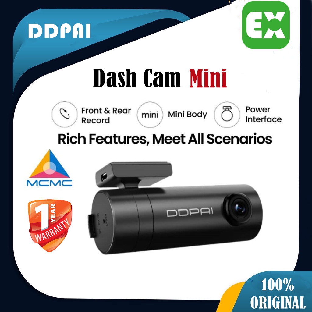 DDPai Dash Cam Mini 1080P HD Vehicle Drive Auto Video DVR Android Wifi Smart Connect Car Camera Recorder 1 YEAR WARRANTY