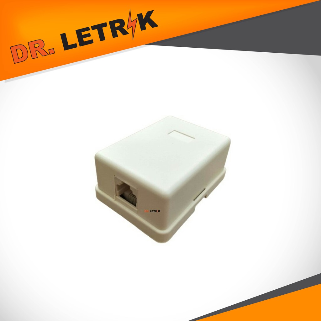 Single Port Telephone Socket Box Wall Mounted Telephone Replacement