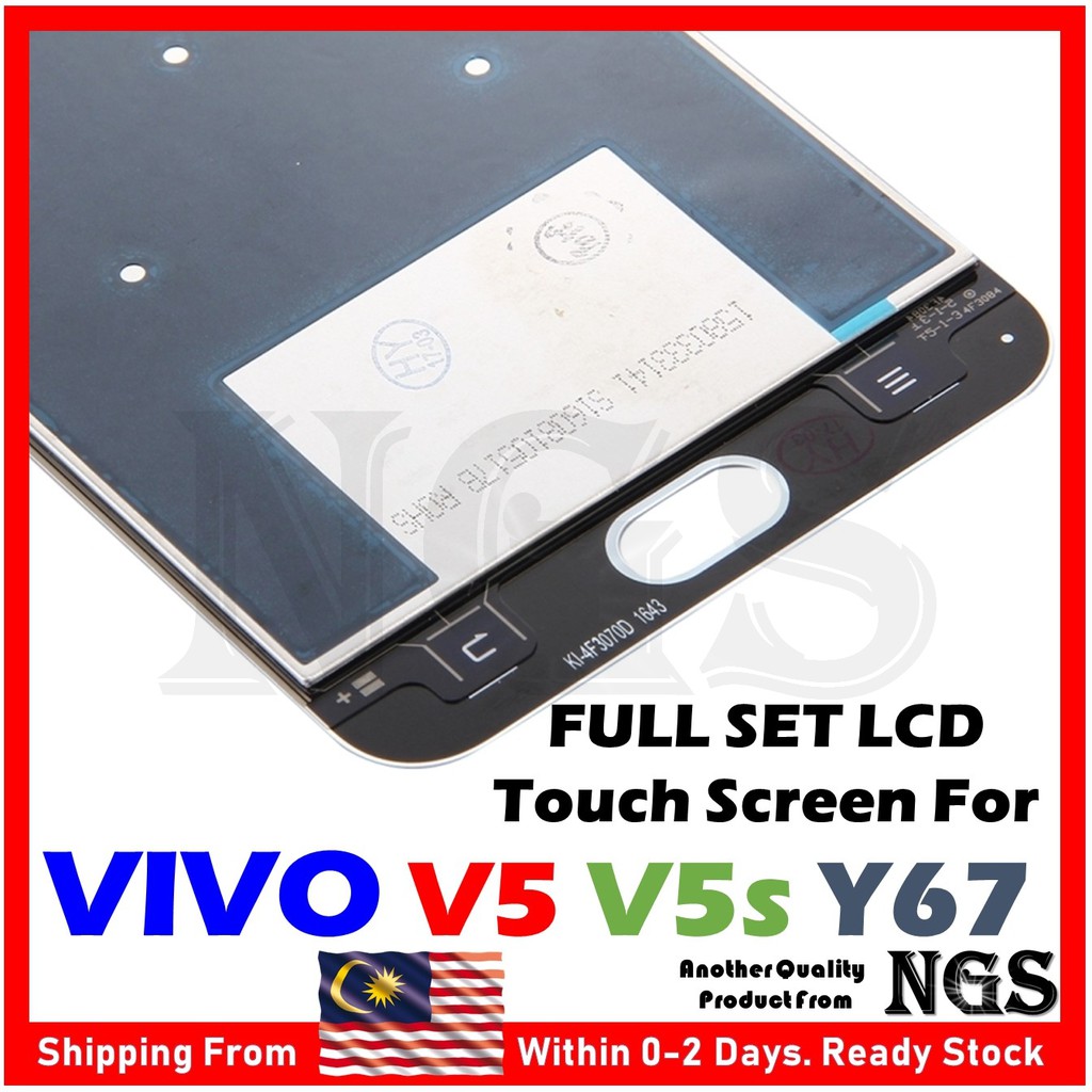 Original Full Set Lcd Touch Screen For Vivo V5 1601 Vivo V5s 1713 Vivo Y67 With Opening Tools Tempered Glass Shopee Malaysia
