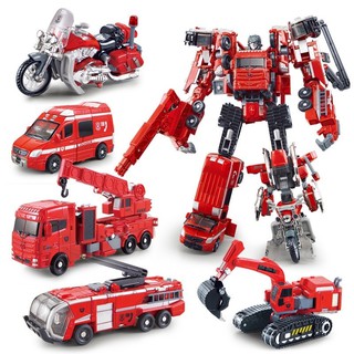 fire truck transformer toy