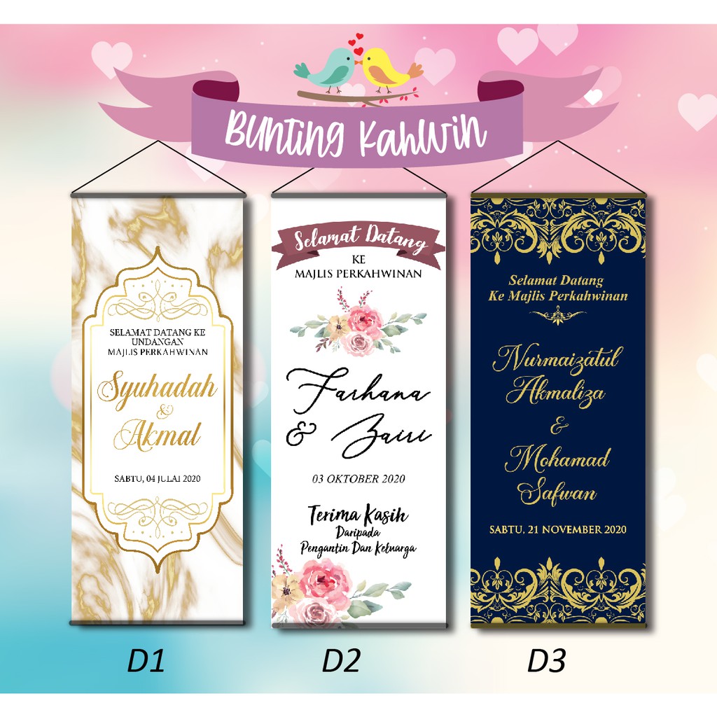 [HOT SELLING] Banting / Bunting Kahwin Shopee Malaysia