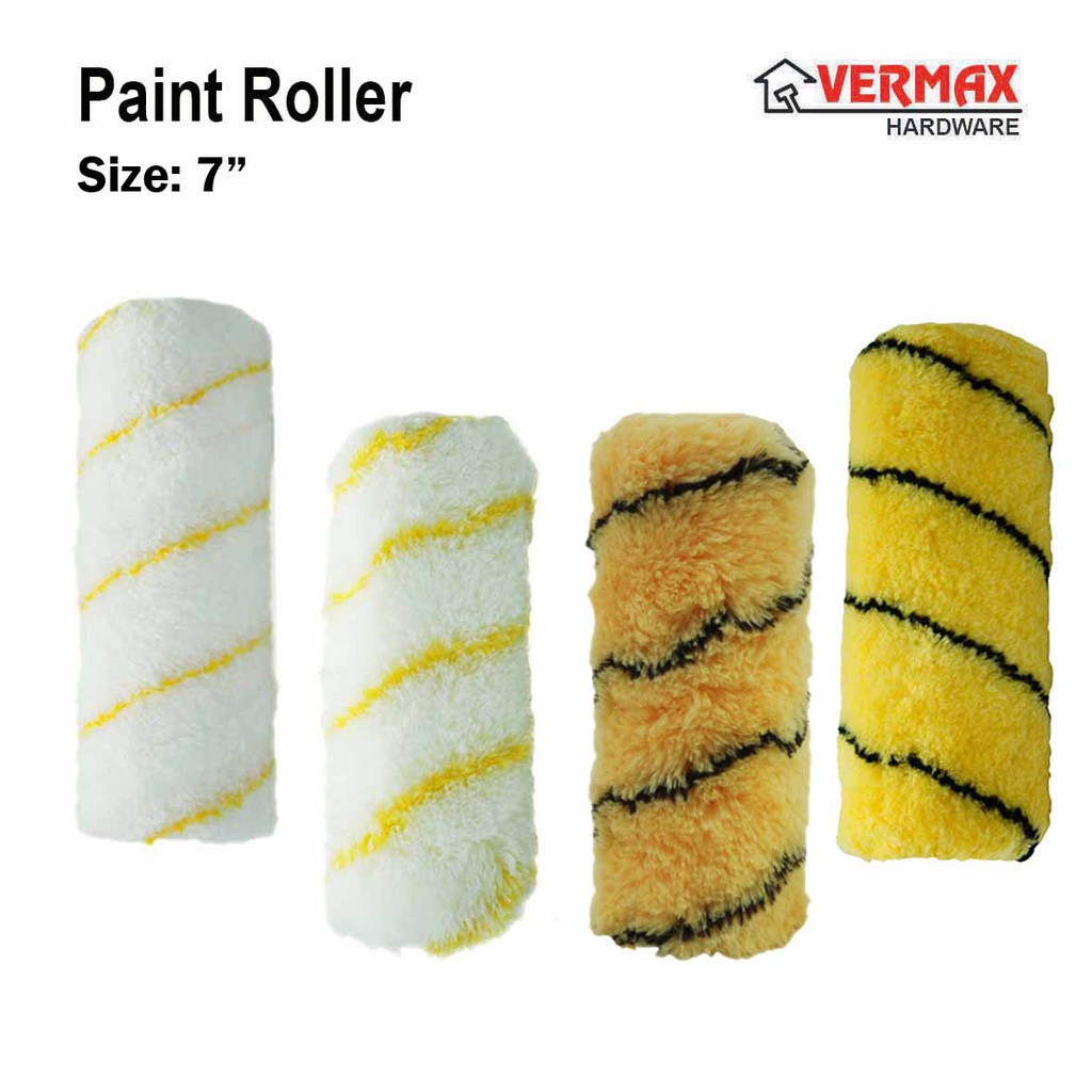 Paint Roller Refill 7" / Paint Roll Replacement White Yellow Green (Long Pile / Short Pile