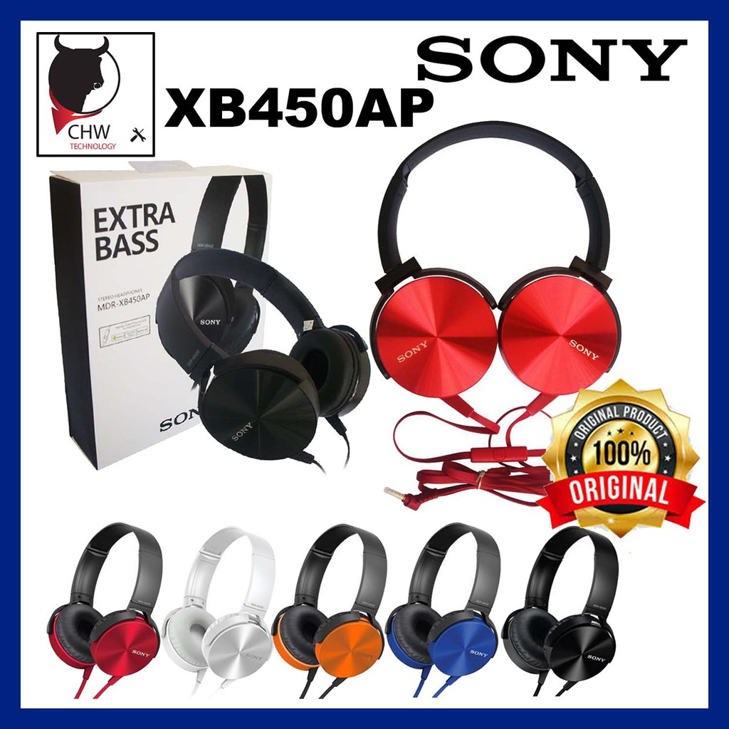 sony mdr xb450ap original