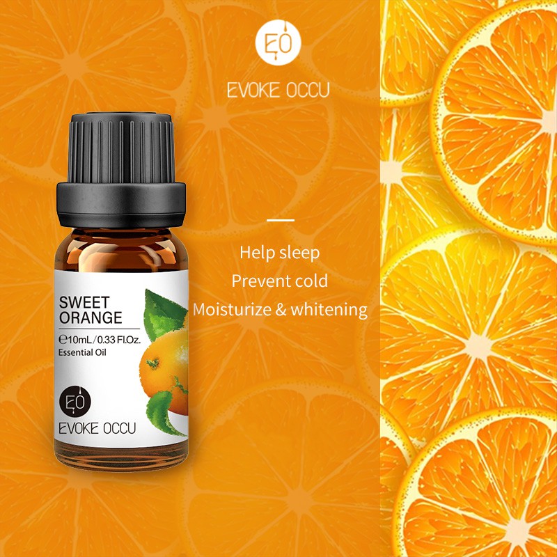 【Evoke Occu】10ML/30ML/100ML Sweet Orange Essential Oil Aromatherapy Diffuser Soap Candle 甜橙精油香薰蜡烛肥皂