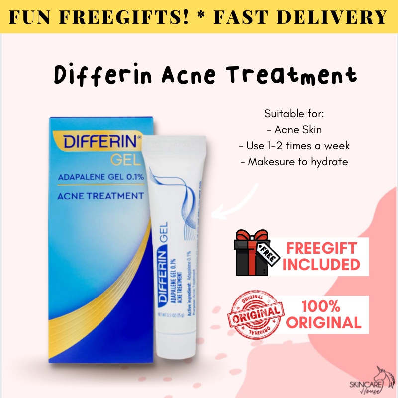 Ready Stock Acne Treatment Differin Adapalene Gel 0 1 15g Jerawat Shopee Malaysia