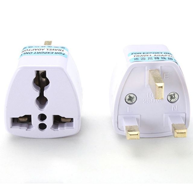 3 Pin Plug Adaptor UK Universal 2 & 3 Pin Multi Plug International Adapter Shopee Malaysia
