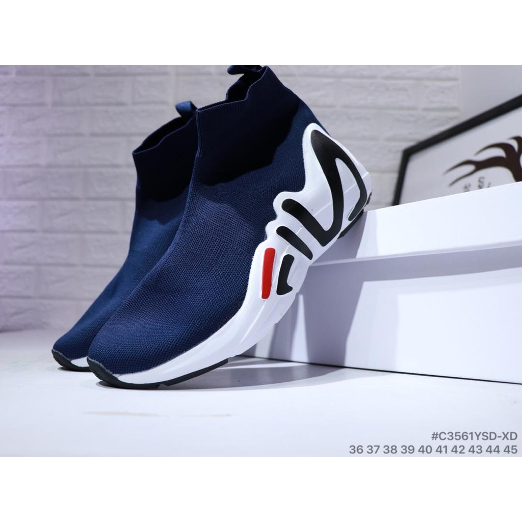 FILA Blue Fashion Breathable Mesh Socks 