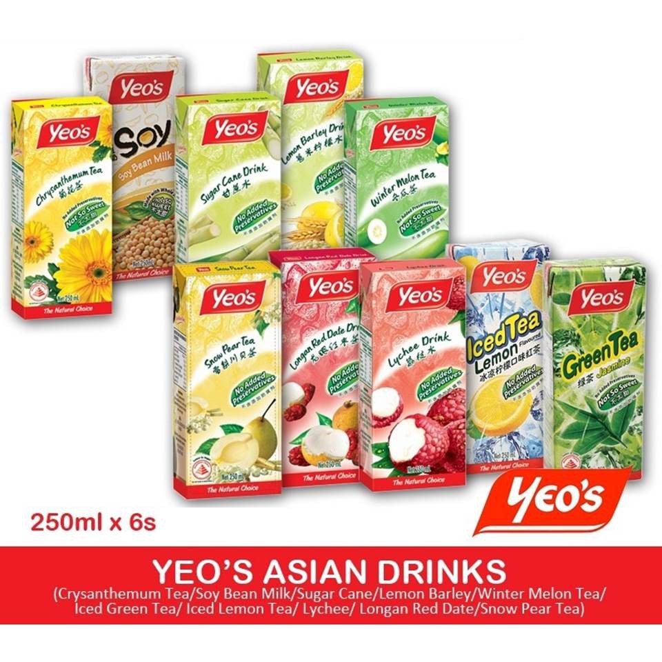 Buy Yeo S Packet Drink 6x250ml Asian Packet Drinks Minuman Air Kotak Seetracker Malaysia