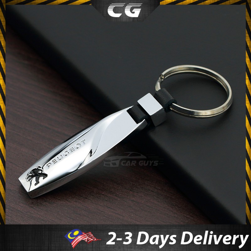 CarGuys Peugeot High Solid Stainless Steel Car Key Chain 