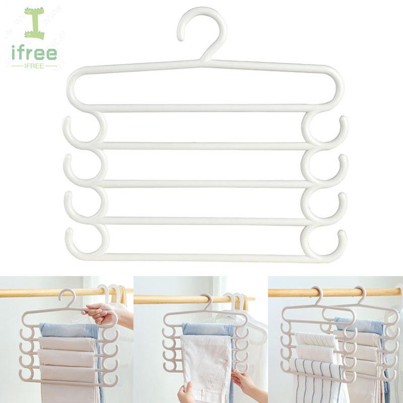 Multi Layer Clothes Hanger Holder Space Saving Wardrobe Organizer