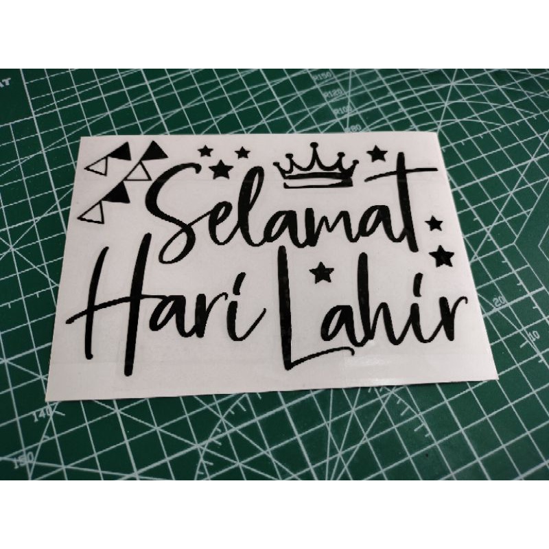 DIY Sticker belon SELAMAT HARI LAHIR saiz ( 4x6inci) | Shopee Malaysia