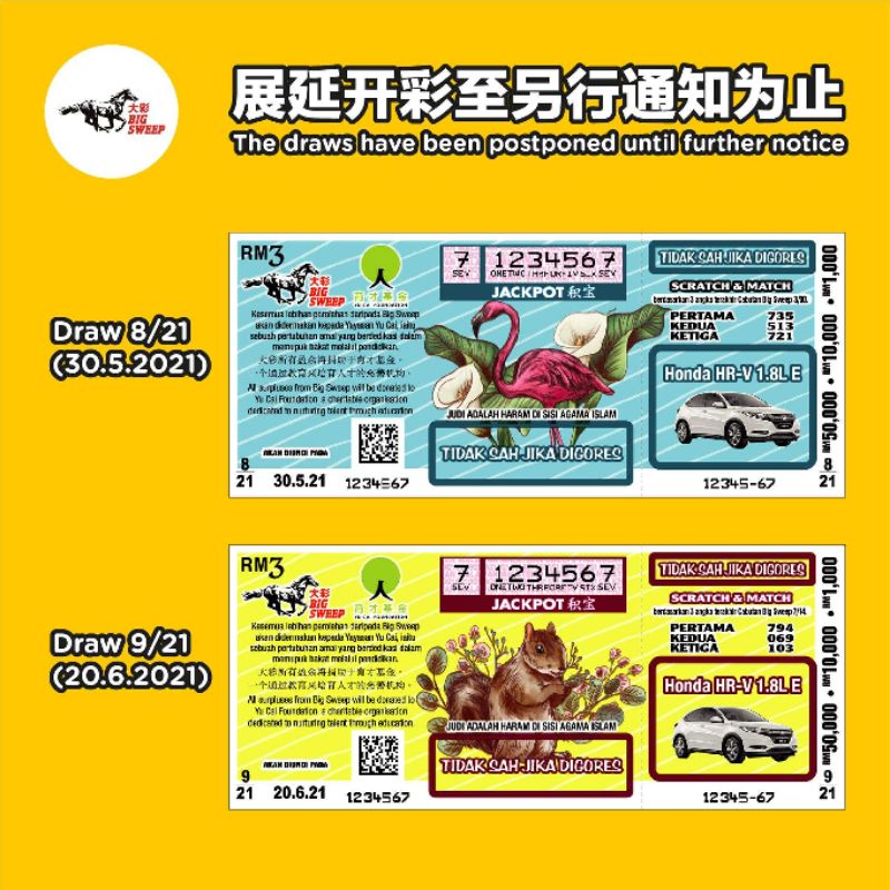 26 9 2021 Open Draw Big Sweep 大彩one Set 10pc Rm30 38 Free Shipping Shopee Malaysia