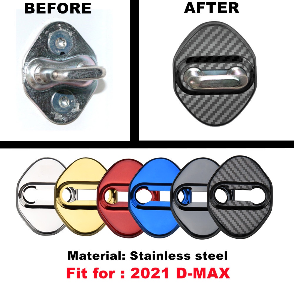 Durable Purpose 4PCS Car Door Lock Cover ISUZU DMAX 2021 Auto Protect Case Decoration Multi Must - Image 5