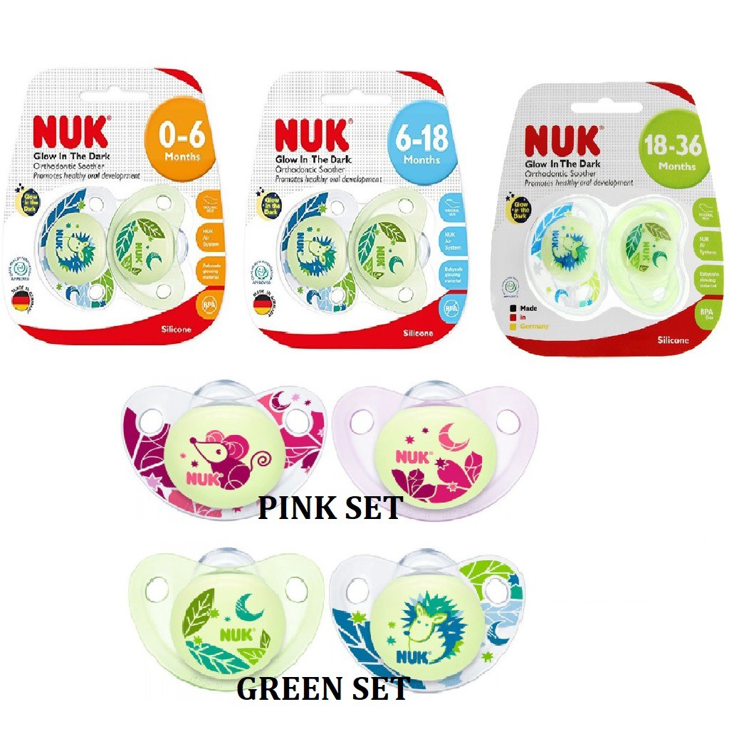 nuk glow in the dark dummies