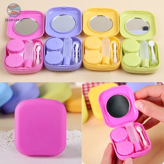  New Cute Style Pocket Mini Contact Lens Case Travel Kit Easy Carry Eyes Care Holder Mirror Container