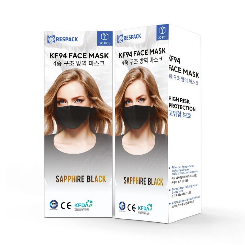RESPACK KF94 FACE MASK SAPPHIRE BLACK Shopee Malaysia
