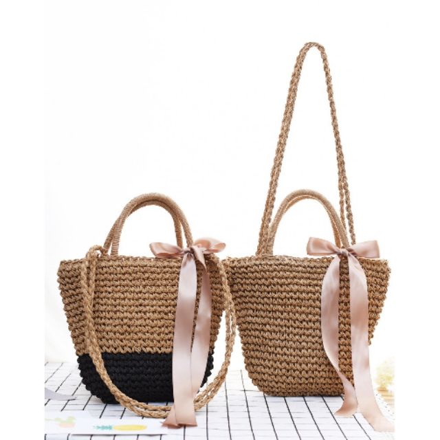 Handbag Women Rattan Bag Totebag Viral | Shopee Malaysia