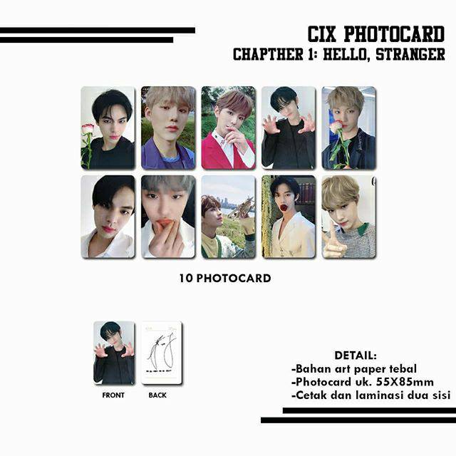 Cix Chapter 1 Hello Stranger Photocard Cix Chapter 1 Hello Stranger Photocard Shopee Malaysia