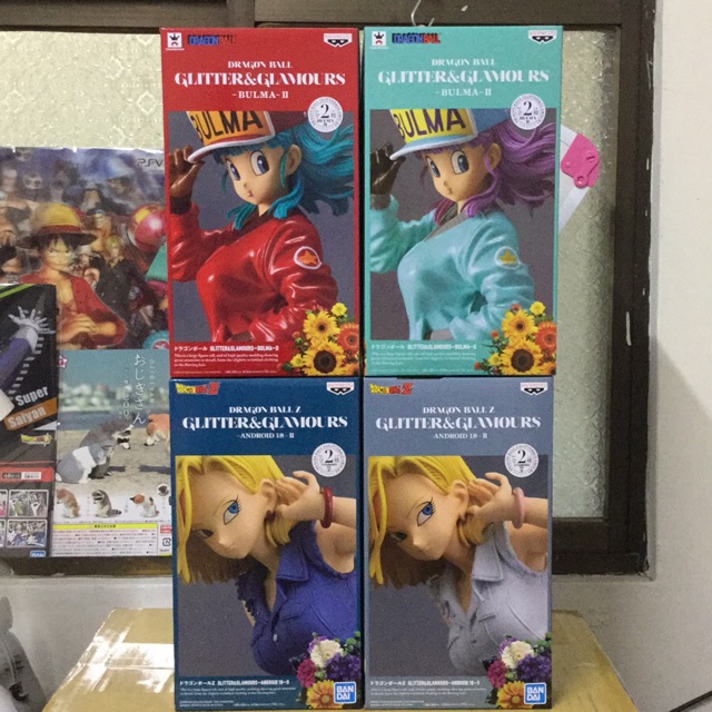 2 Figure Banpresto Dragon Ball Glitter Glamours G G Bulma Iii Ver A Ver B Collectibles Chsalon Japanese Anime