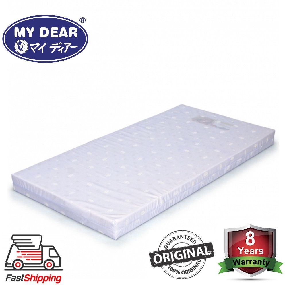 My Dear Synthetic Rubber Mattress 250 For Baby Cot Size 24 X 48 X 3 Thickness With Ventilated Holes