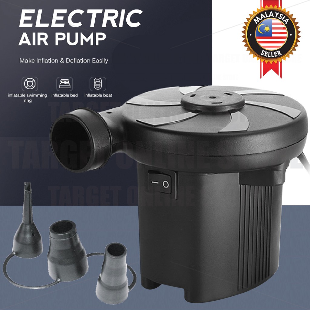 AC Electric Air Pump Inflate Deflate DIY Indoor Outdoor Mattress Toys