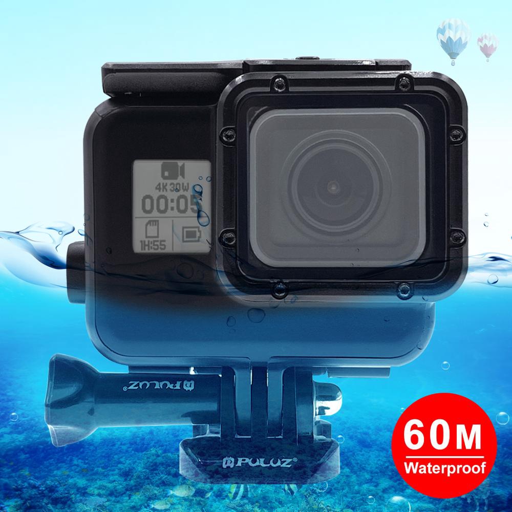 with Buckle Basic Mount /& Lead Screw Durable 45m Waterproof Housing Protective Case Need to Disassemble Lens When Installed 2 in 1 for GoPro HERO6 //5 Touch Screen Back Cover Color : Black