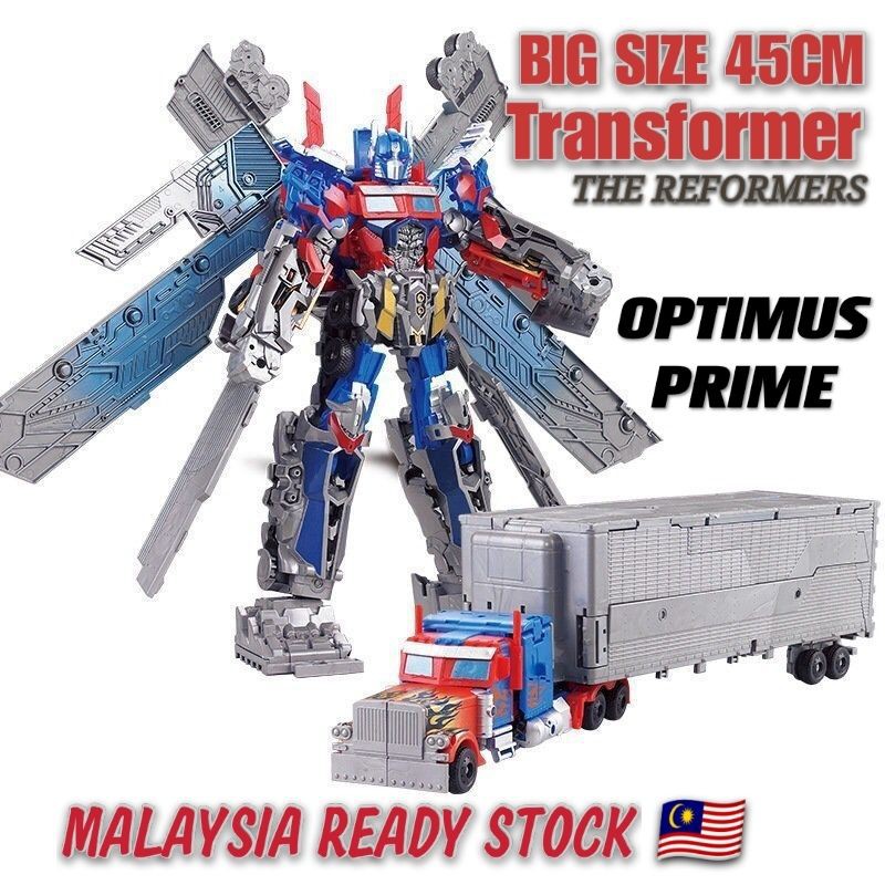 Big Size Transformers Reformers Robot Toys Optimus Prime Car Kids Gift Robotcar Action Figure Mainan Lelaki Budak