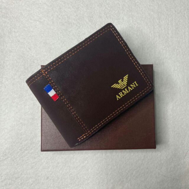 GIORGIO ARMANI WALLET BROWN COLOUR | Shopee Malaysia