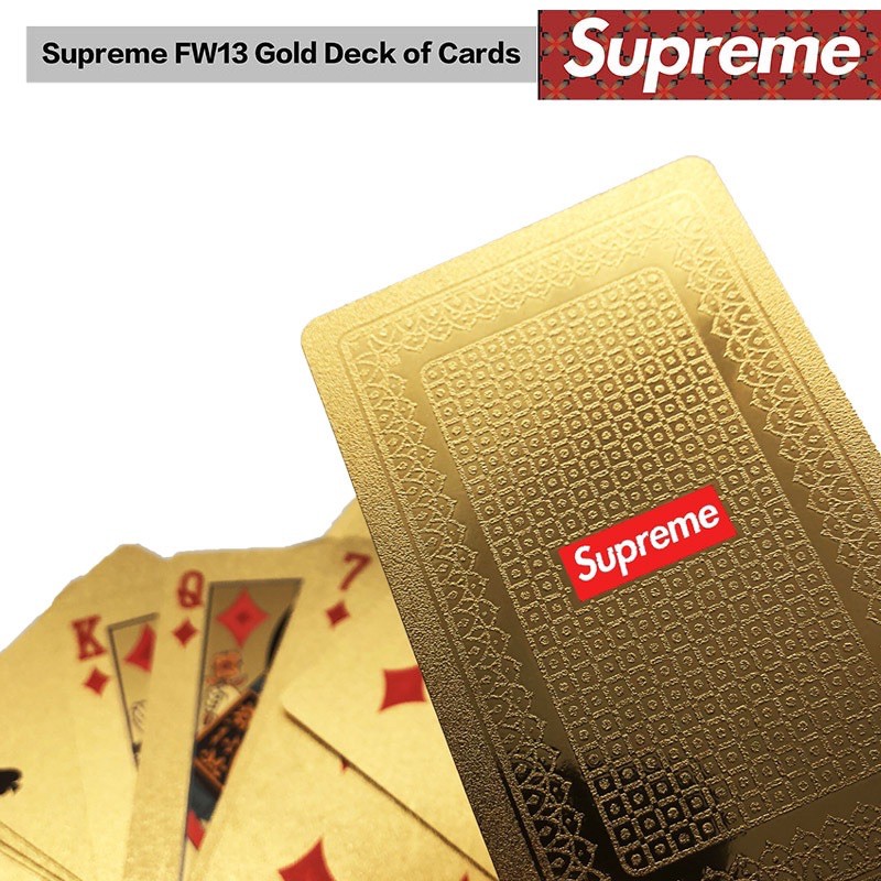 supreme playing cards gold - Pikaron Construction