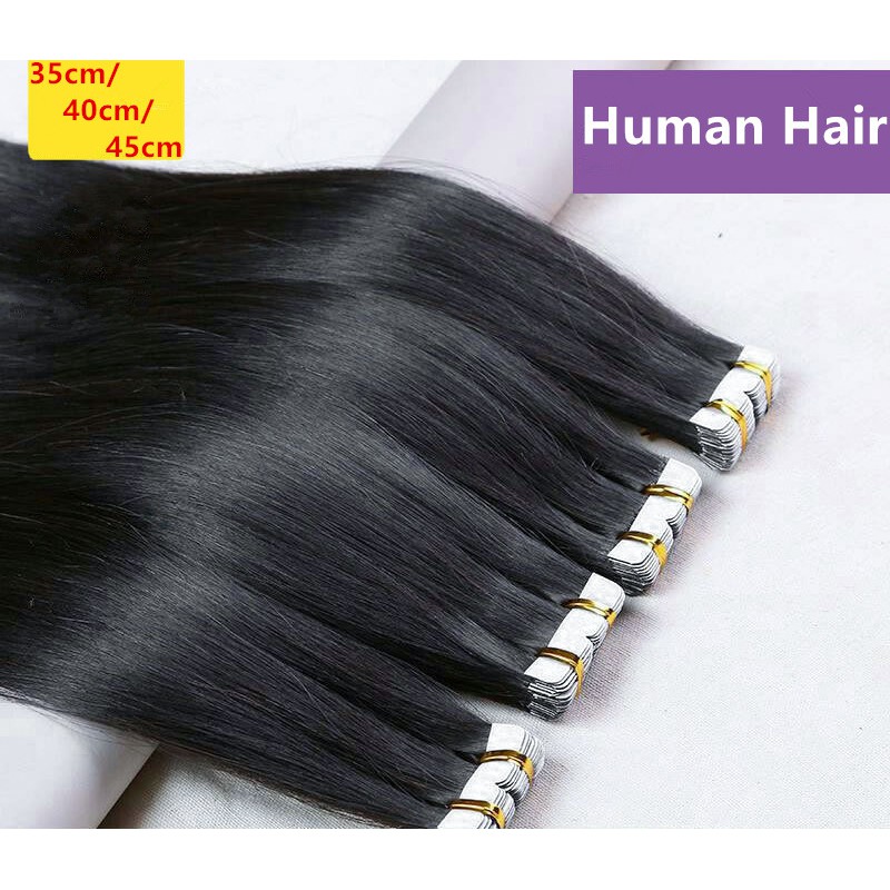 35/40/45CM Long Straight Hair Extensions Fake Hair Pieces | Shopee Malaysia