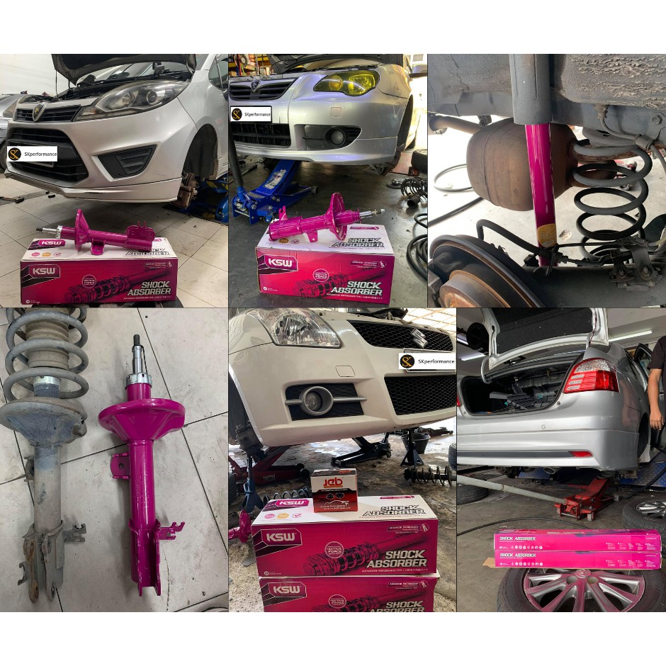 Proton Satria Neo 2006 2010 Ksw Shock Absorber Gas Purple Front And Rear Shopee Malaysia
