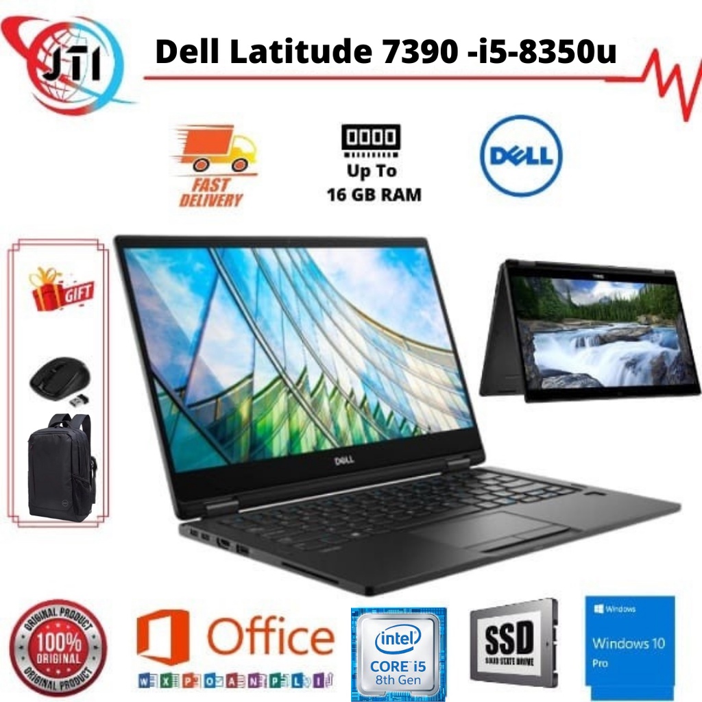Dell Latitude 7390 2-in-1(360°) - Core i5 8350U - 8GB/16GB - 256