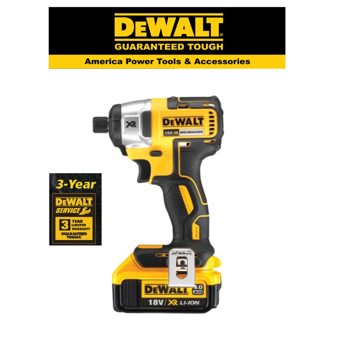 Dewalt DCF787D2- 18V Cordless 1/4" Brushless Impact Driver With Battery & Charger
