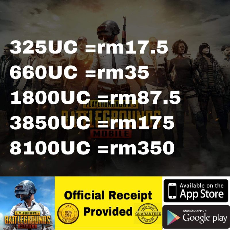 Buy Pubg Mobile Uc Legal Topup Via Login Seetracker Malaysia