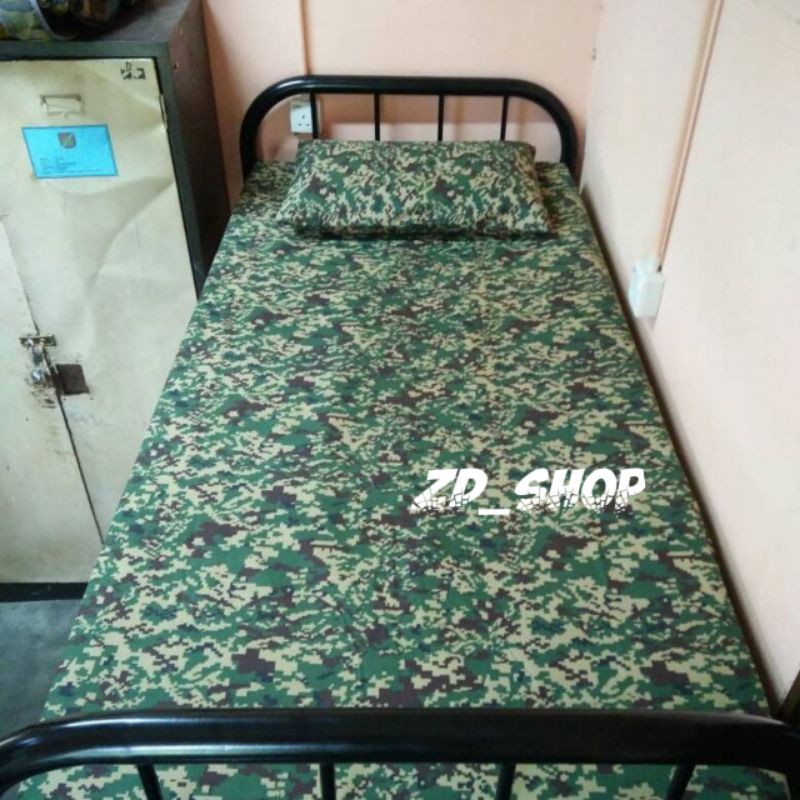 Cadar Digital Single Loreng Tentera Darat Termasuk 1pcs Sarung Bantal Shopee Malaysia