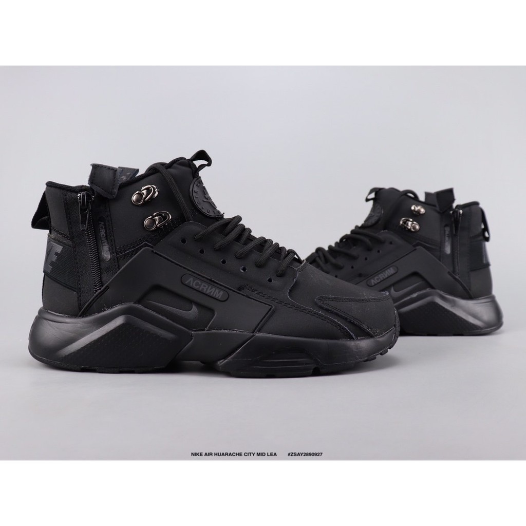 nike air huarache city mid lea