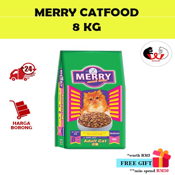 Merry Meal Time Cat Food/Makanan Kucing Merry [8KG]