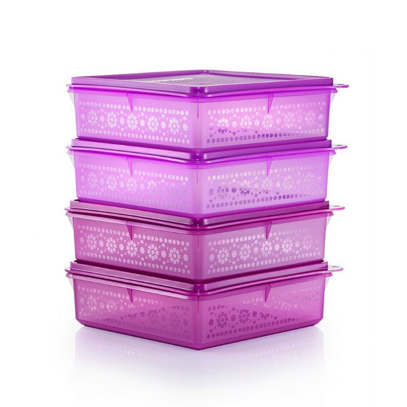 Mosaic Keeper Tupperware Original 🔥 Ready Stock 🔥 Mosaic Snack Stor Mosaic Keeper Mosaic One Touch Canister Large