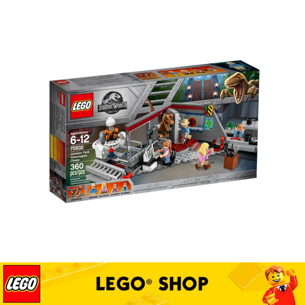 jurassic park velociraptor chase lego