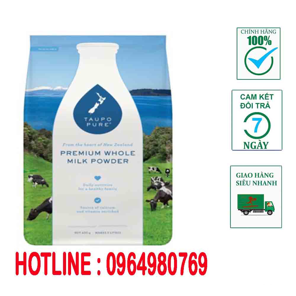 Taupo Pure Premium Whole Milk Powder Premium Whole Milk Powder 1KG