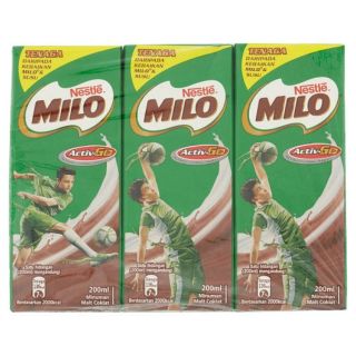  AIR  KOTAK  MILO 4 5x200ml PERCUMA 4x200ml CARTON  