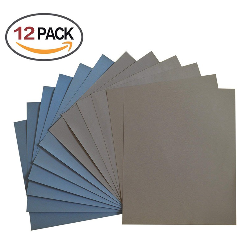 Assortment 60 to 3000 Grit Sanding Paper for Automotive Sanding Wood Furniture Finishing and Wood Turning Finishing Cymax 108 Pcs Wet and Dry Fine Sandpaper with Free Storage Box 