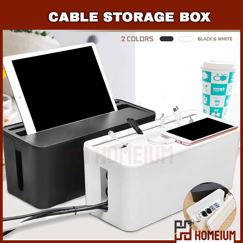 Homeium Wire Organizer Box Power Strip Cable Management Box Organizer