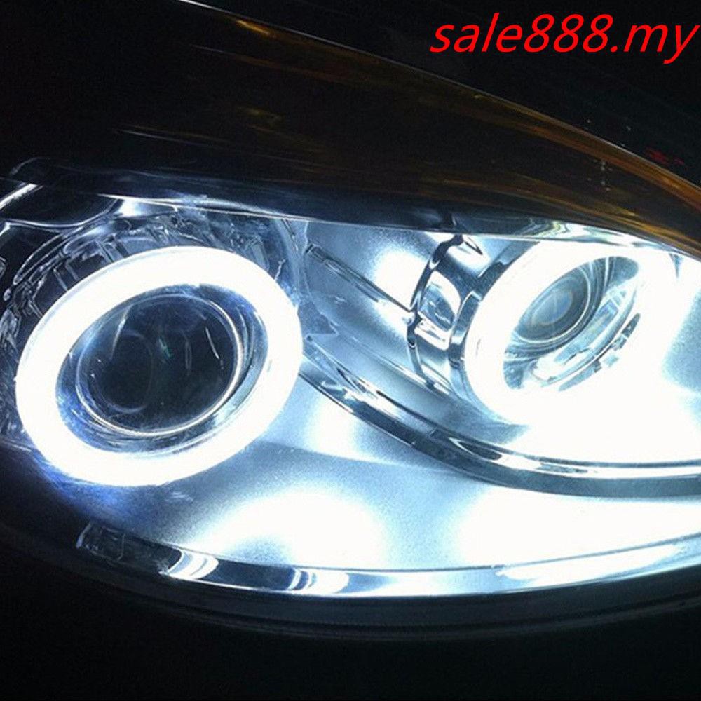 70mm 60LED Auto COB Angel Eyes Warning Headlight Halo Ring Drving Lamp Universal 