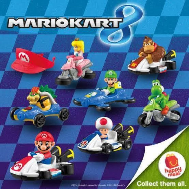 Super Mario Kart 8 Happy meal Toys Shopee Malaysia