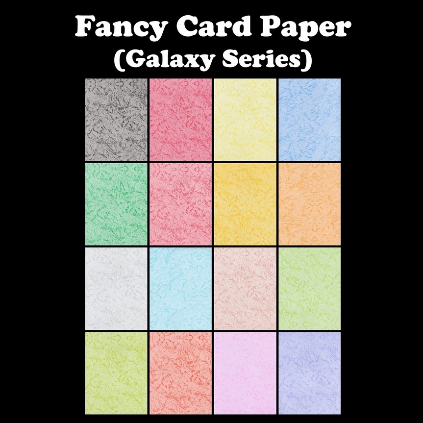 A4 Galaxy Card / Pattern Color Fancy Card Paper / Kertas Folio Binding ...